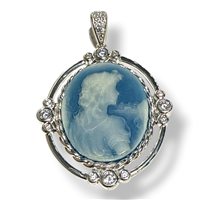 Pendant Mandile 1922 Woman Cammei  in Silver Conchiglia 2CPPC120441
